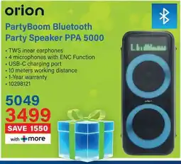 Incredible Connection Orion PartyBoom Bluetooth Party Speaker PPA 5000 offer
