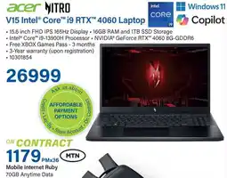 Incredible Connection Acer V15 Intel Core i9 RTX 4060 Laptop offer
