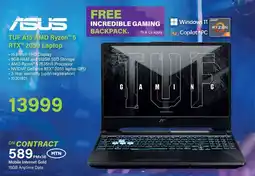 Incredible Connection ASUS TUF A15 AMD Ryzen 5 RTX 2050 Laptop offer