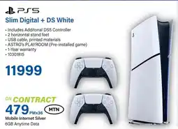 Incredible Connection PS5 Slim Digital + DS White offer