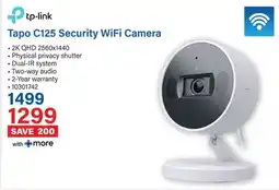 Incredible Connection Tp-link Tapo C125 Security WiFi Camera offer