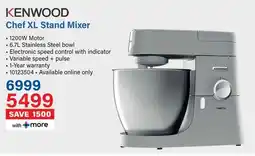 Incredible Connection KENWOOD Chef XL Stand Mixer offer