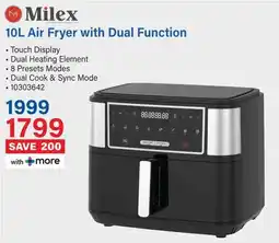 Incredible Connection Milex Air Fryer with Dual Function offer