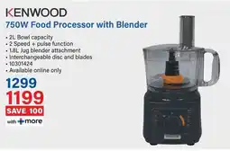 Incredible Connection KENWOOD 750W Food Processor with Blender offer