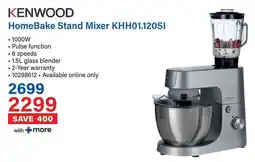 Incredible Connection KENWOOD HomeBake Stand Mixer KHH01.120SI offer