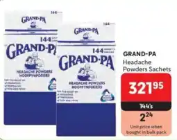 Makro GRAND-PA Headache Powders Sachets offer