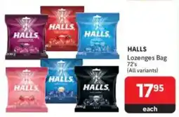 Makro HALLS Lozenges Bag offer
