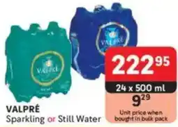 Makro VALPRÉ Sparkling or Still Water offer
