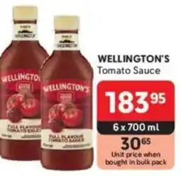 Makro WELLINGTON'S Tomato Sauce offer