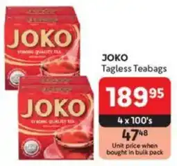 Makro JOKO Tagless Teabags offer