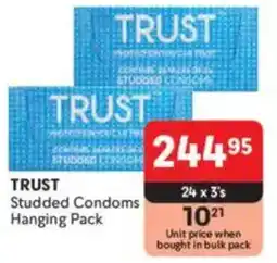 Makro TRUST Studded Condoms Hanging Pack offer