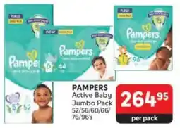 Makro PAMPERS Active Baby Jumbo Pack offer