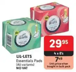 Makro LIL-LETS Essentials Pads offer