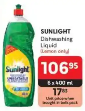 Makro SUNLIGHT Dishwashing Liquid offer