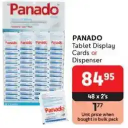Makro PANADO Tablet Display Cards or Dispenser offer
