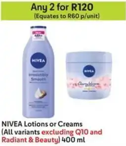 Makro NIVEA Lotions or Creams offer