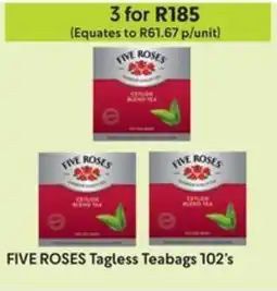 Makro FIVE ROSES Tagless Teabags offer