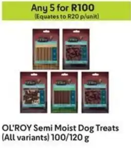 Makro OL'ROY Semi Moist Dog Treats offer