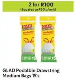 Makro GLAD Pedalbin Drawstring Medium Bags offer