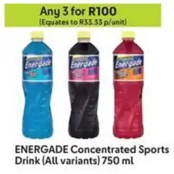 Makro ENERGADE Concentrated Sports Drink offer