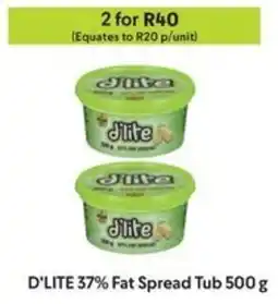 Makro D'LITE 37% Fat Spread Tub offer