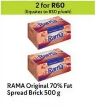 Makro RAMA Original 70% Fat Spread Brick offer