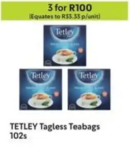 Makro TETLEY Tagless Teabags offer