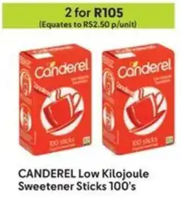 Makro CANDEREL Low Kilojoule Sweetener Sticks offer