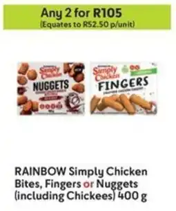 Makro RAINBOW Simply Chicken Bites, Fingers or Nuggets offer