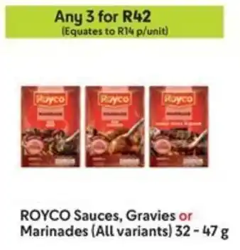 Makro ROYCO Sauces, Gravies or Marinades offer