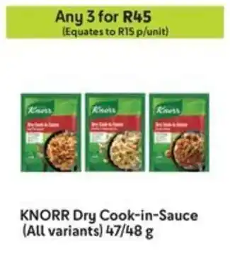 Makro KNORR Dry Cook-in-Sauce offer