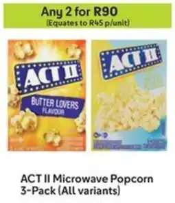 Makro ACT II Microwave Popcorn offer