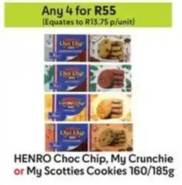 Makro HENRO Choc Chip, My Crunchie or My Scotties Cookies offer