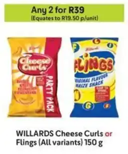 Makro WILLARDS Cheese Curls or Flings offer