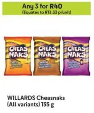 Makro WILLARDS Cheasnaks offer