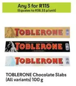 Makro TOBLERONE Chocolate Slabs offer