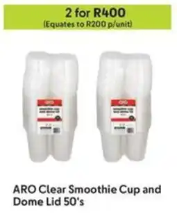 Makro ARO Clear Smoothie Cup and Dome Lid offer