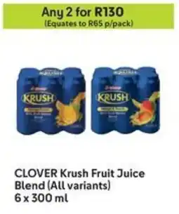 Makro CLOVER Krush Fruit Juice Blend offer