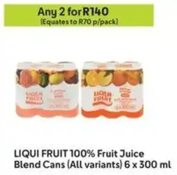 Makro LIQUI FRUIT 100% Fruit Juice Blend Cans offer