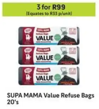 Makro SUPA MAMA Value Refuse Bags offer
