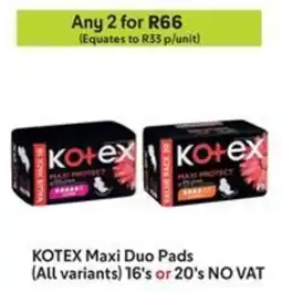 Makro KOTEX Maxi Duo Pads offer