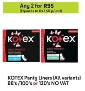 Makro KOTEX Panty Liners offer