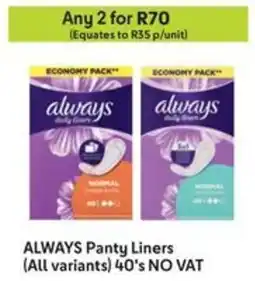 Makro ALWAYS Panty Liners offer