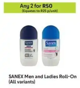 Makro SANEX Men and Ladies Roll-On offer