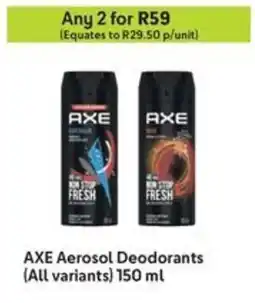 Makro AXE Aerosol Deodorants offer