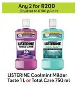 Makro LISTERINE Coolmint Milder Taste or Total Care offer