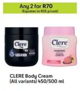 Makro CLERE Body Cream offer