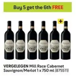 Makro VERGELEGEN Mill Race Cabernet Sauvignon/Merlot offer