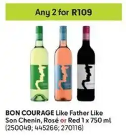 Makro BON COURAGE Like Father Like Son Chenin, Rosé or Red offer