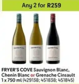 Makro FRYER'S COVE Sauvignon Blanc, Chenin Blanc or Grenache Cinsault offer